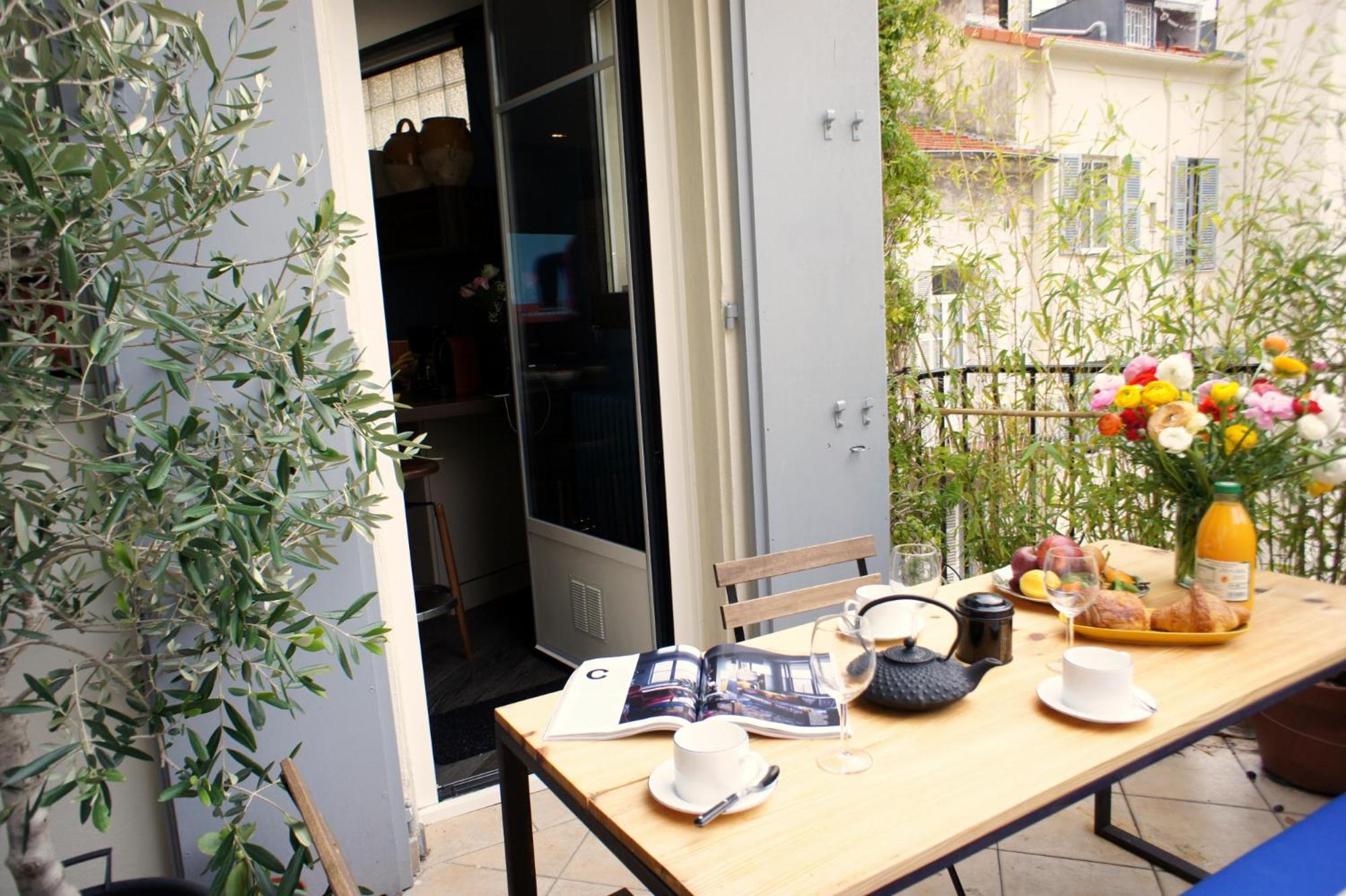 Ze Perfect Place - Elegant Appartement Avec Terrasse - Promenade Des Arts Nizza Exterior foto